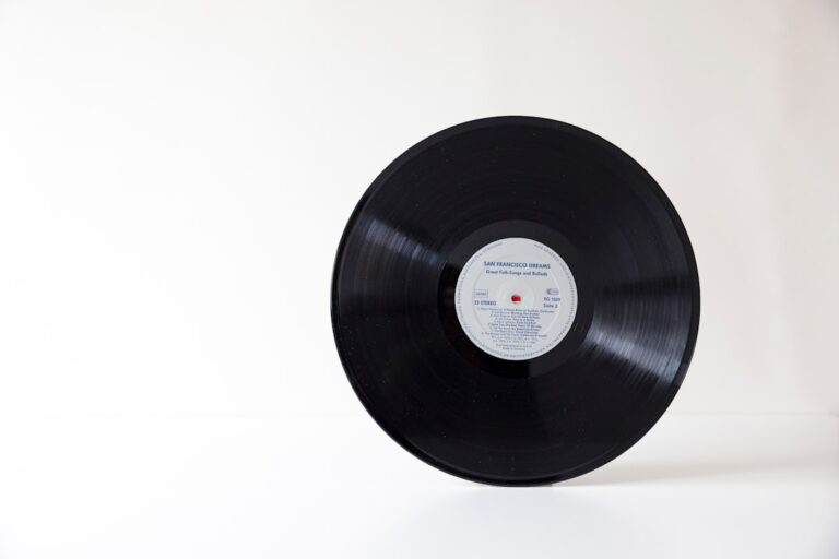 Photo vinyl music listening